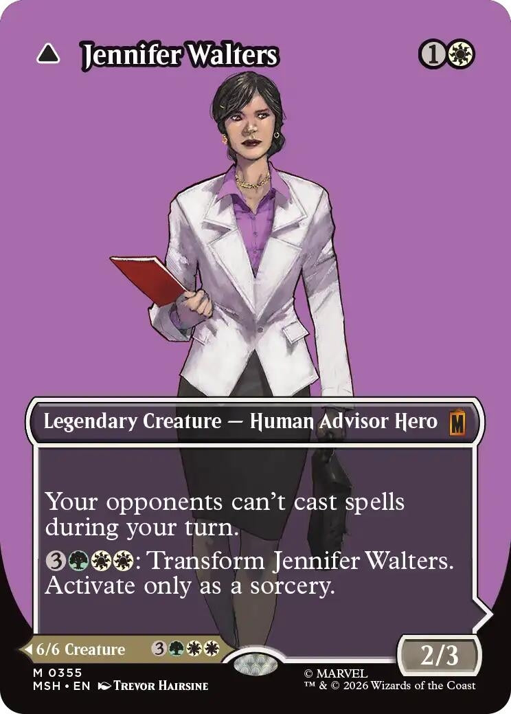 Image for Jennifer Walters (Borderless) (0355) (355) (Foil) (Marvel Super Heroes) (MSH) - Magic: The Gathering