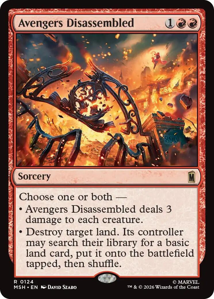 Image for Avengers Disassembled (124) (Marvel Super Heroes) (MSH) - Magic: The Gathering