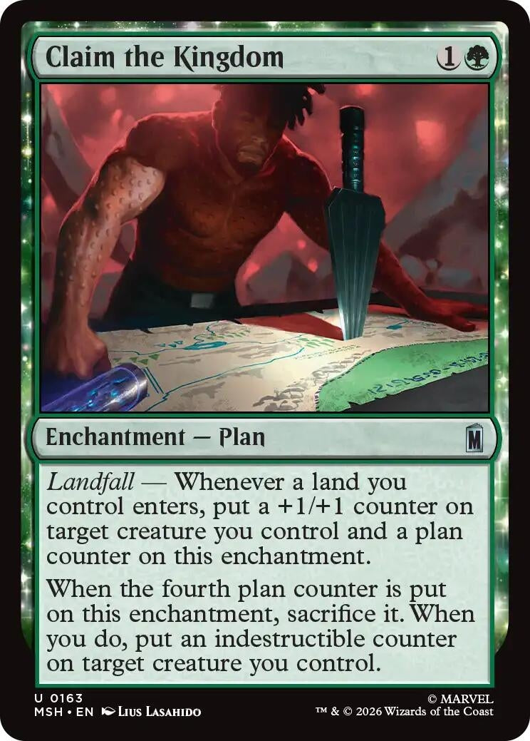 Image for Claim the Kingdom (163) (Foil) (Marvel Super Heroes) (MSH) - Magic: The Gathering