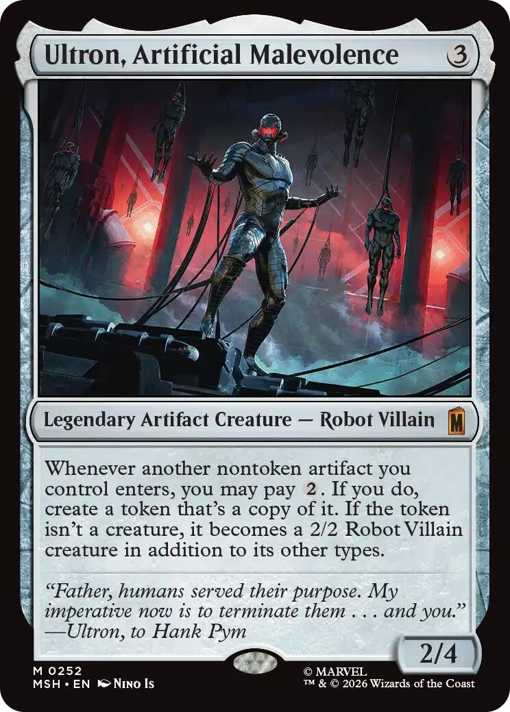 Image for Ultron, Artificial Malevolence (252) (Foil) (Marvel Super Heroes) (MSH) - Magic: The Gathering