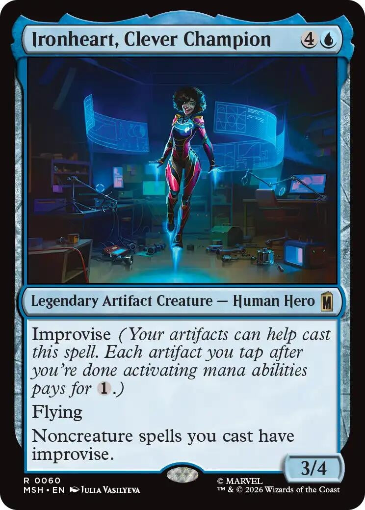 Image for Ironheart, Clever Champion (60) (Marvel Super Heroes) (MSH) - Magic: The Gathering