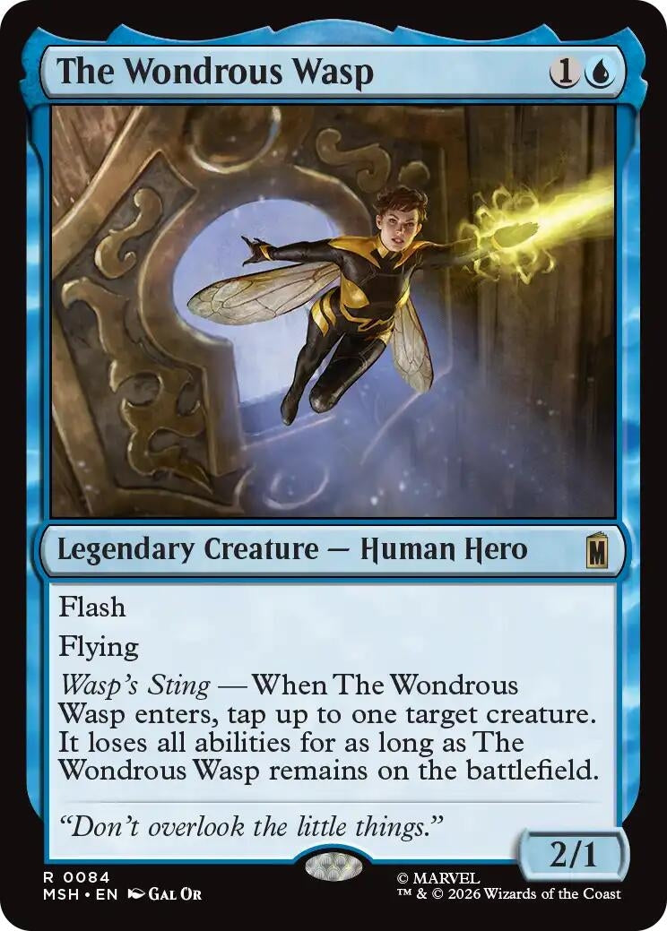 Image for The Wondrous Wasp (84) (Foil) (Marvel Super Heroes) (MSH) - Magic: The Gathering