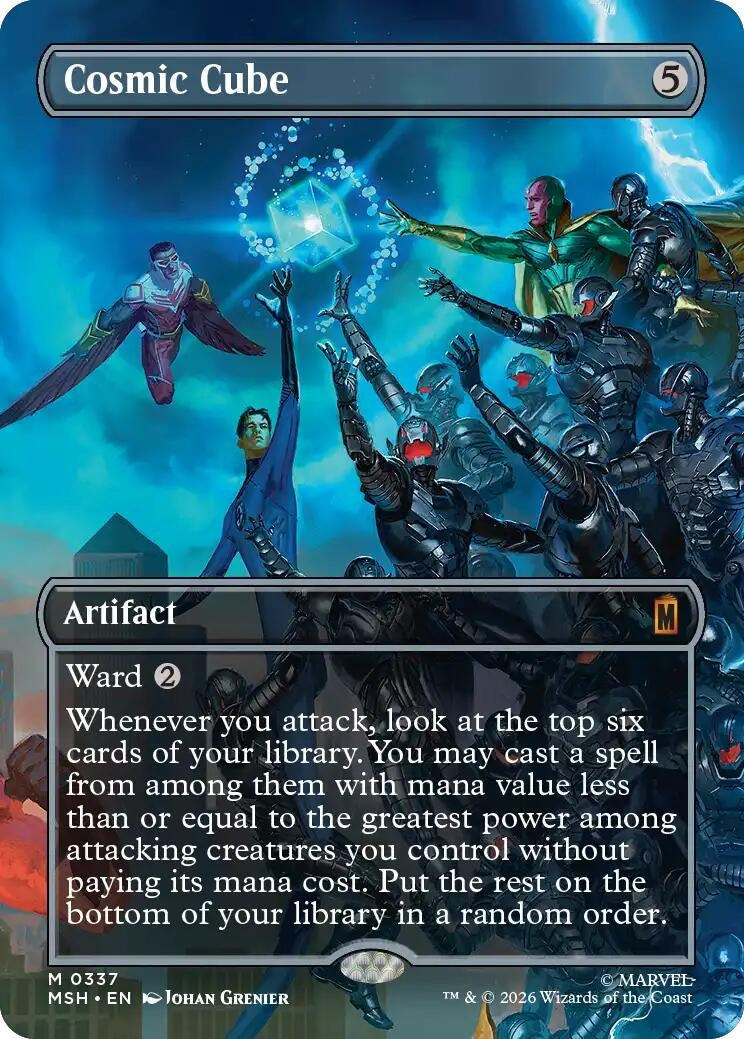 Image for Cosmic Cube (Borderless) (0337) (337) (Foil) (Marvel Super Heroes) (MSH) - Magic: The Gathering