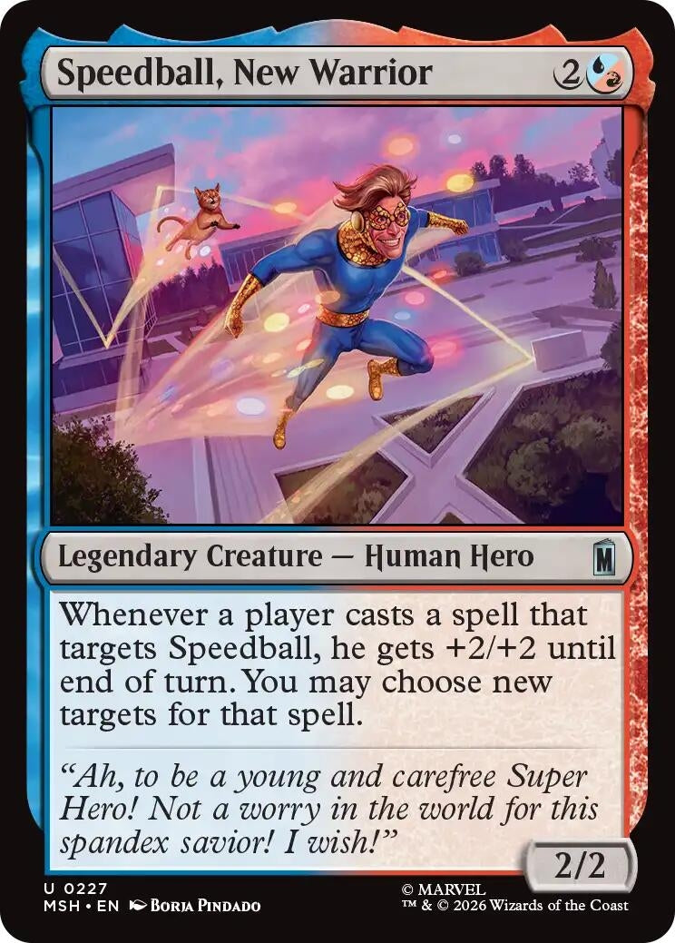 Image for Speedball, New Warrior (227) (Foil) (Marvel Super Heroes) (MSH) - Magic: The Gathering