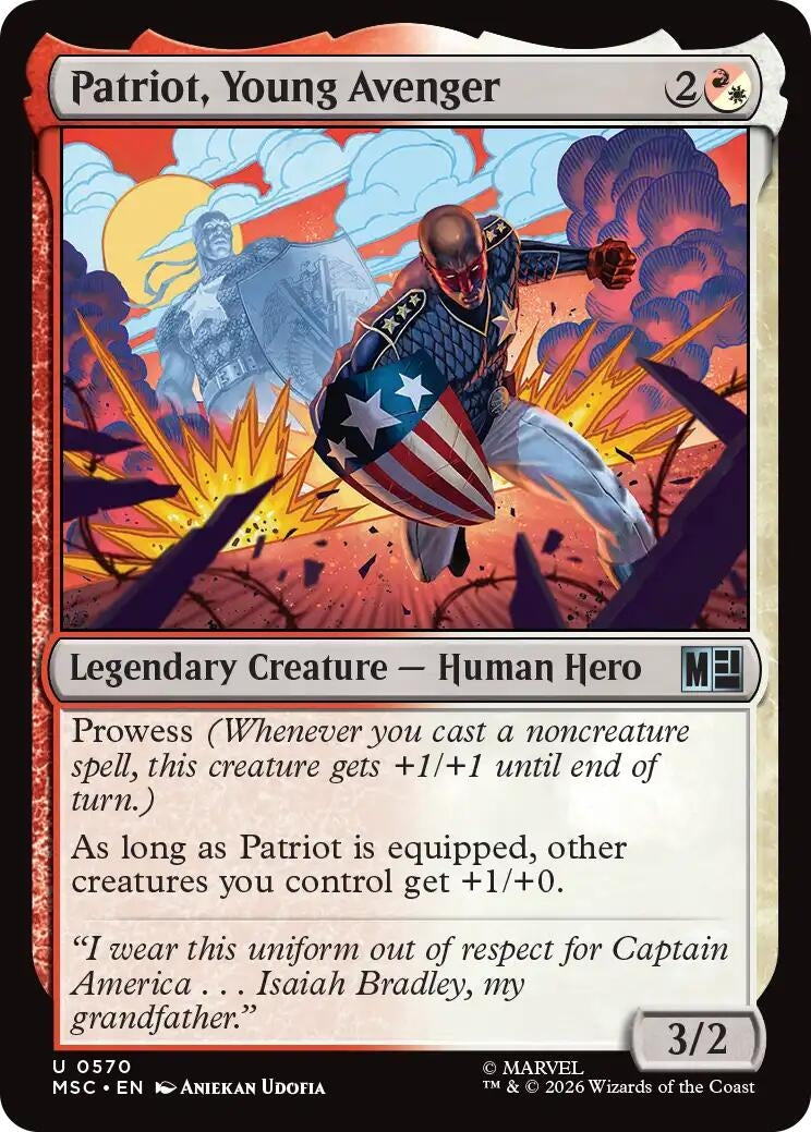 Image for Patriot, Young Avenger (570) (Foil) (Commander: Marvel Super Heroes) (MSC) - Magic: The Gathering