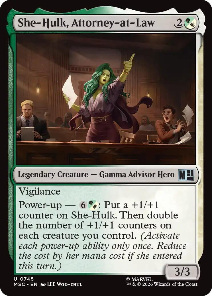 Image for She-Hulk, Attorney-at-Law (745) (Commander: Marvel Super Heroes) (MSC) - Magic: The Gathering