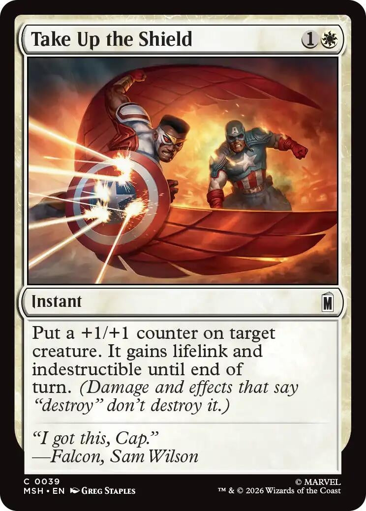 Image for Take Up the Shield (39) (Marvel Super Heroes) (MSH) - Magic: The Gathering