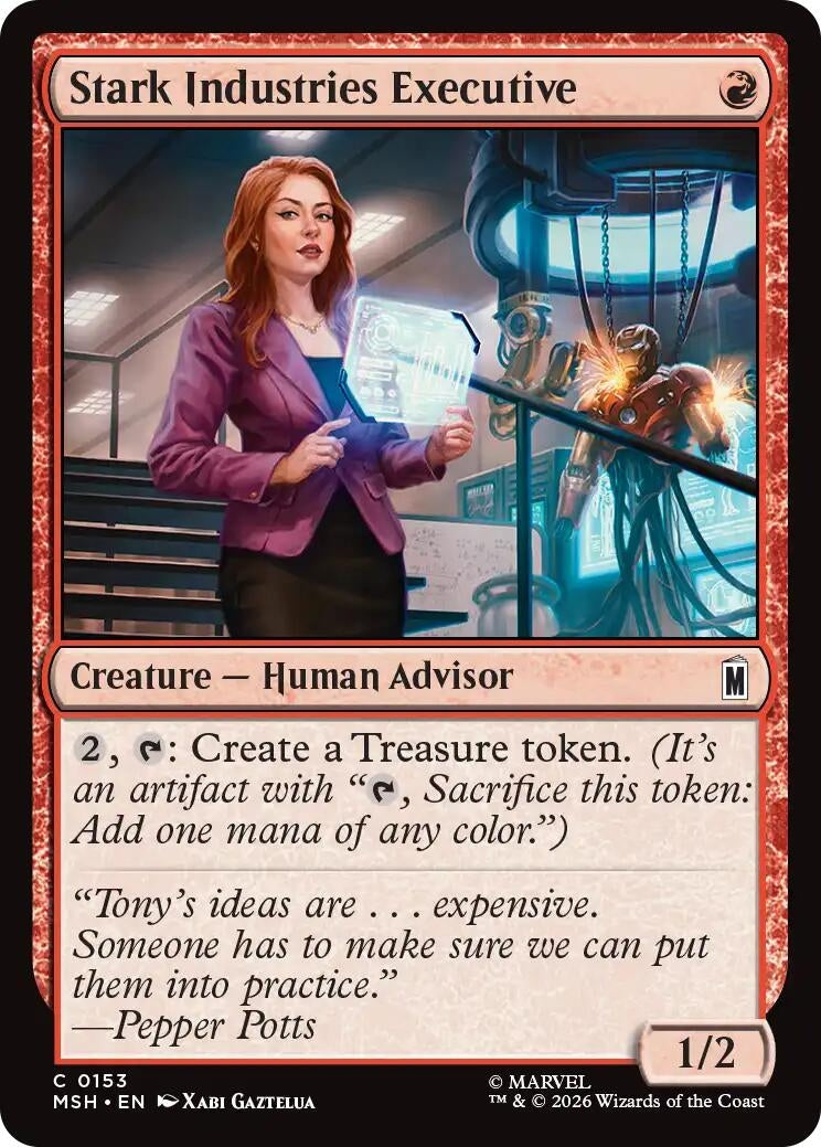 Image for Stark Industries Executive (153) (Foil) (Marvel Super Heroes) (MSH) - Magic: The Gathering
