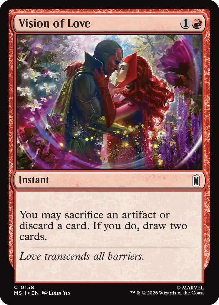 Image for Vision of Love (158) (Foil) (Marvel Super Heroes) (MSH) - Magic: The Gathering