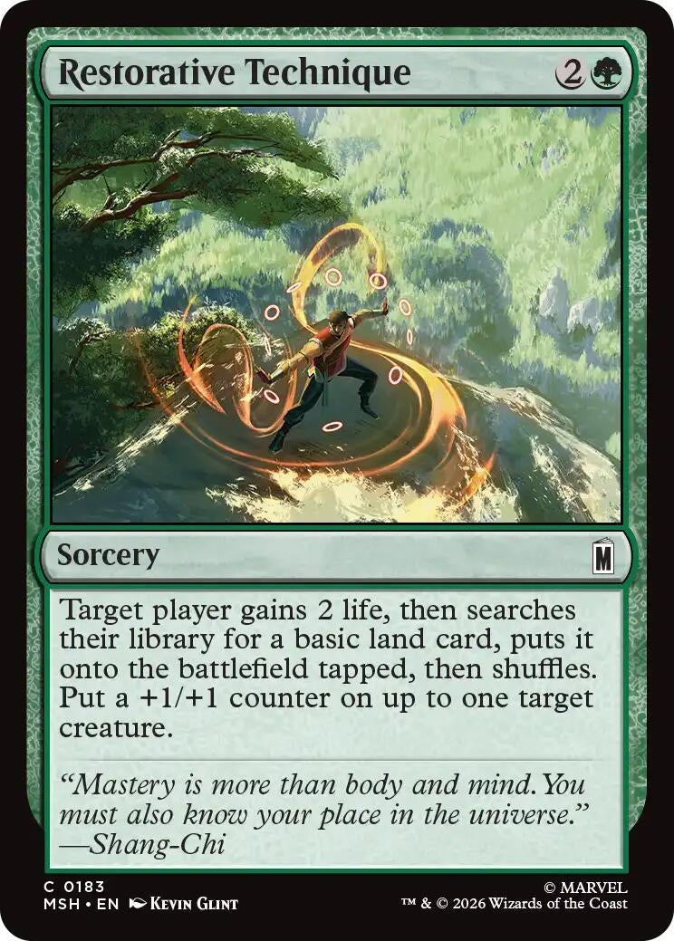Image for Restorative Technique (183) (Foil) (Marvel Super Heroes) (MSH) - Magic: The Gathering