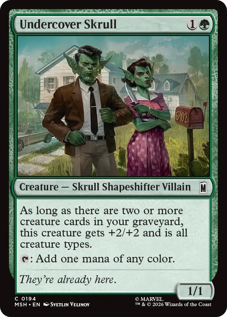 Image for Undercover Skrull (194) (Marvel Super Heroes) (MSH) - Magic: The Gathering