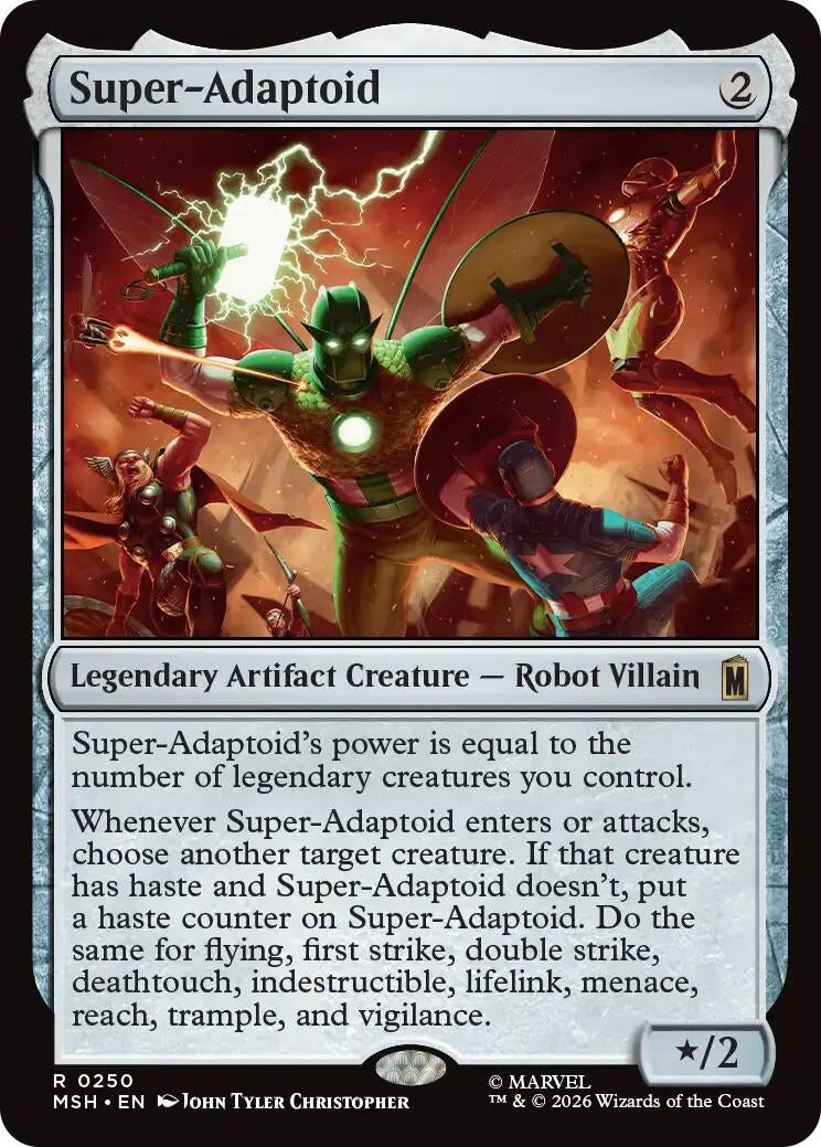Image for Super-Adaptoid (250) (Foil) (Marvel Super Heroes) (MSH) - Magic: The Gathering