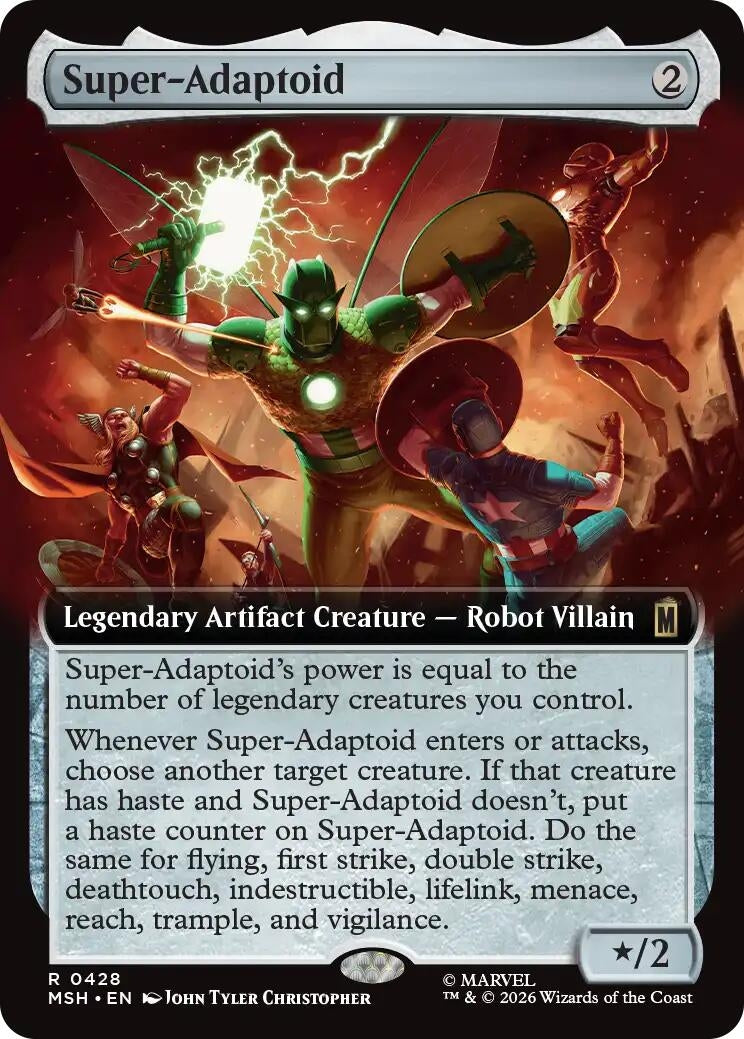 Image for Super-Adaptoid (Extended Art) (428) (Marvel Super Heroes) (MSH) - Magic: The Gathering