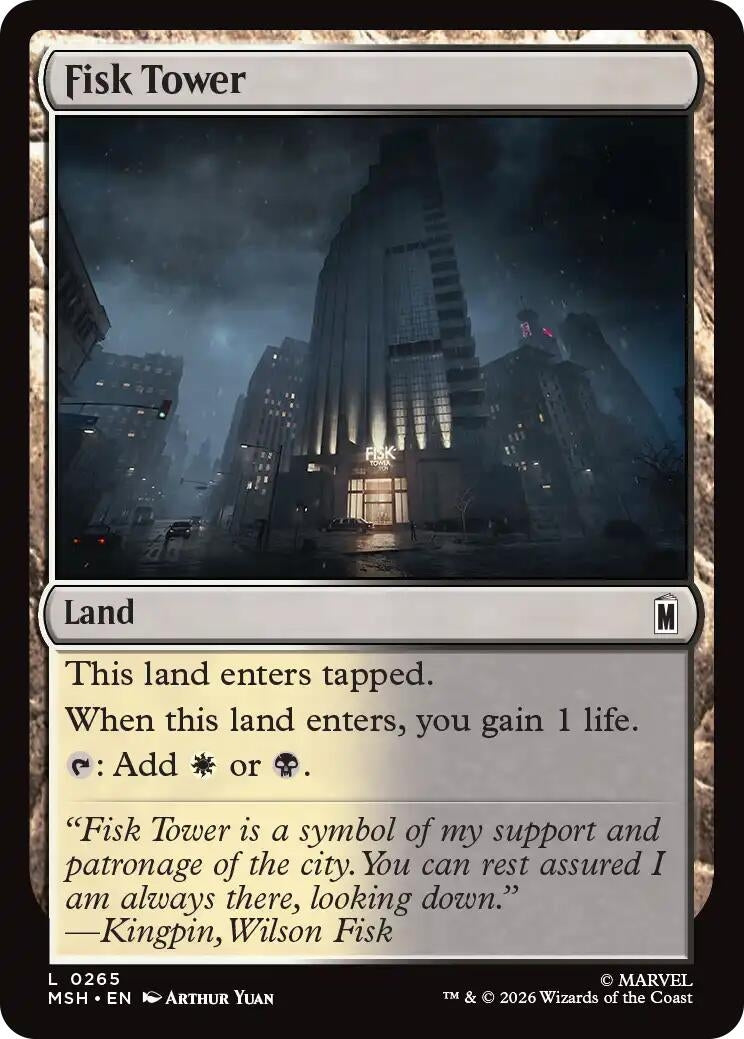 Image for Fisk Tower (265) (Foil) (Marvel Super Heroes) (MSH) - Magic: The Gathering