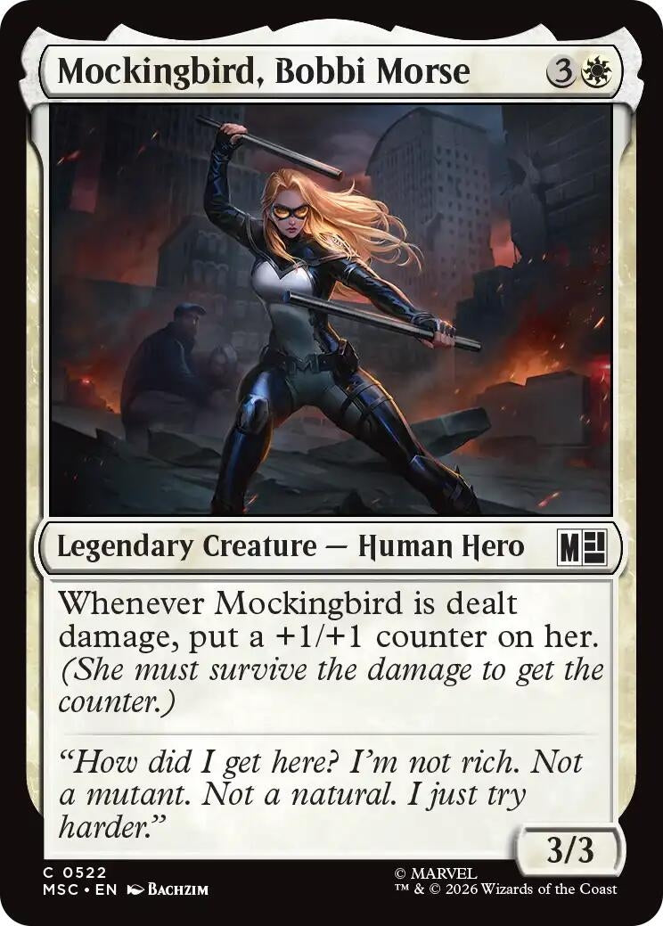 Image for Mockingbird, Bobbi Morse (0522) (522) (Commander: Marvel Super Heroes) (MSC) - Magic: The Gathering