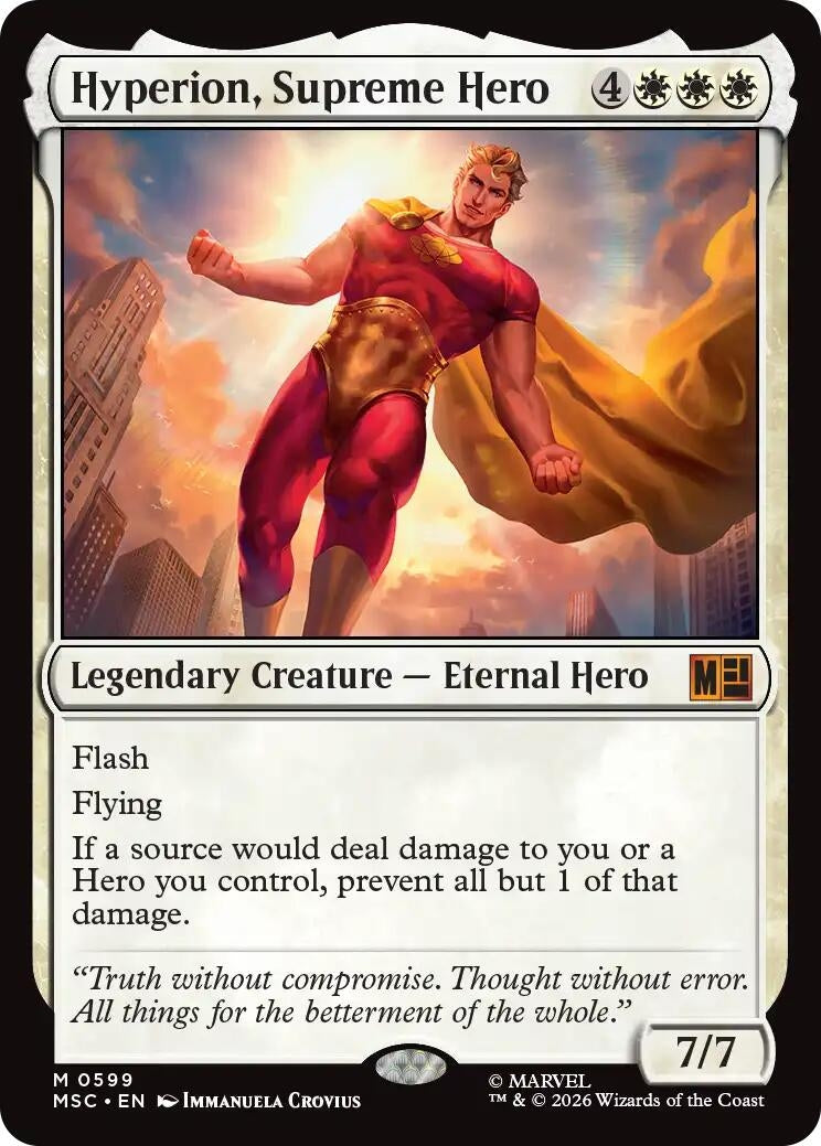 Image for Hyperion, Supreme Hero (599) (Commander: Marvel Super Heroes) (MSC) - Magic: The Gathering