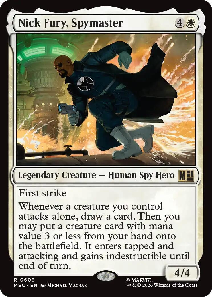 Image for Nick Fury, Spymaster (603) (Commander: Marvel Super Heroes) (MSC) - Magic: The Gathering
