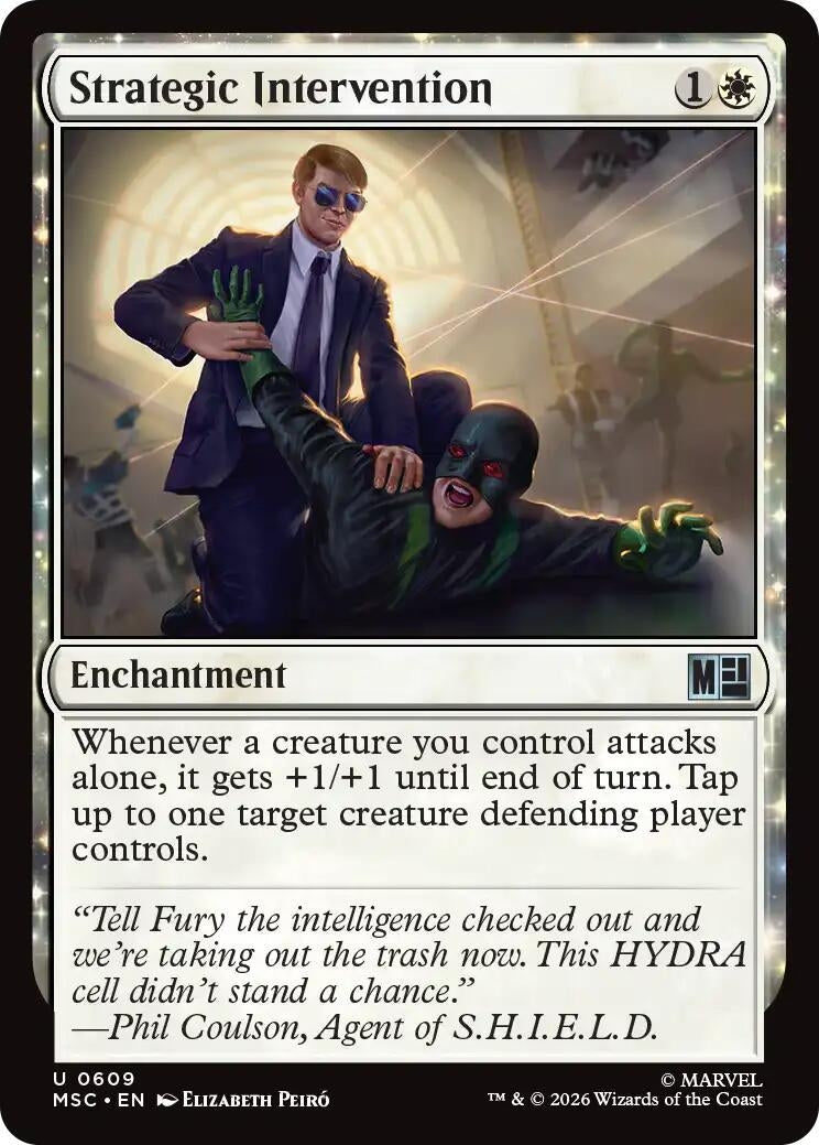 Image for Strategic Intervention (609) (Foil) (Commander: Marvel Super Heroes) (MSC) - Magic: The Gathering