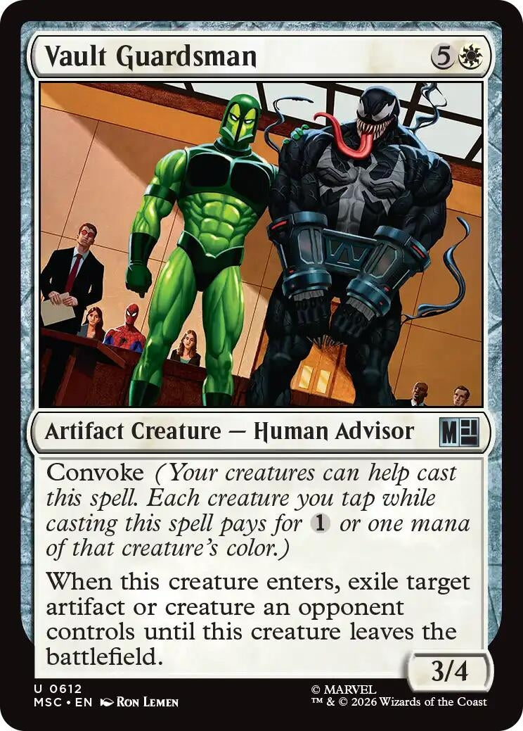 Image for Vault Guardsman (612) (Foil) (Commander: Marvel Super Heroes) (MSC) - Magic: The Gathering