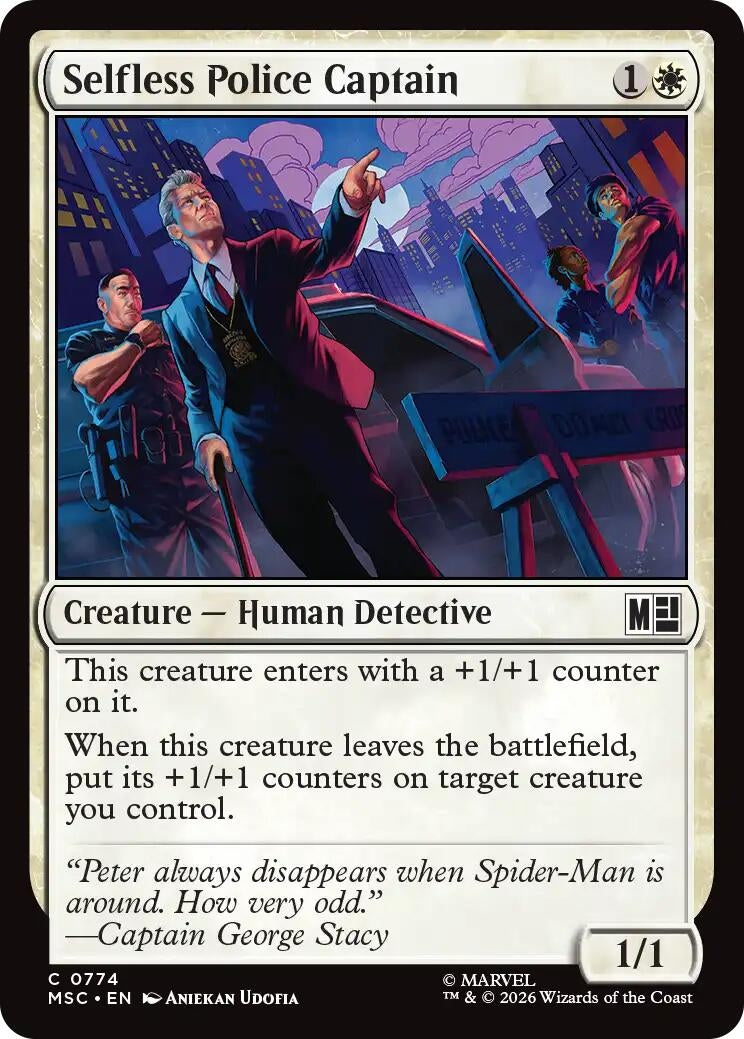 Image for Selfless Police Captain (774) (Foil) (Commander: Marvel Super Heroes) (MSC) - Magic: The Gathering