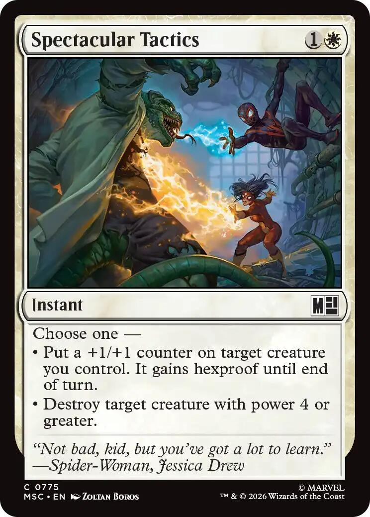 Image for Spectacular Tactics (775) (Commander: Marvel Super Heroes) (MSC) - Magic: The Gathering