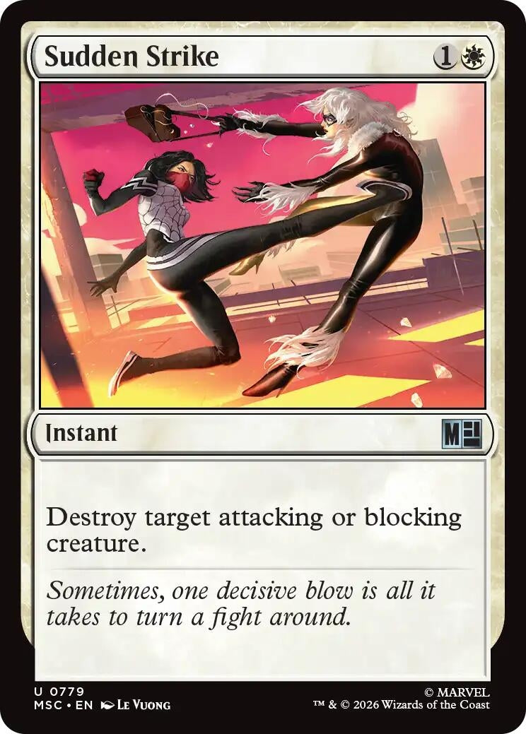 Image for Sudden Strike (779) (Foil) (Commander: Marvel Super Heroes) (MSC) - Magic: The Gathering