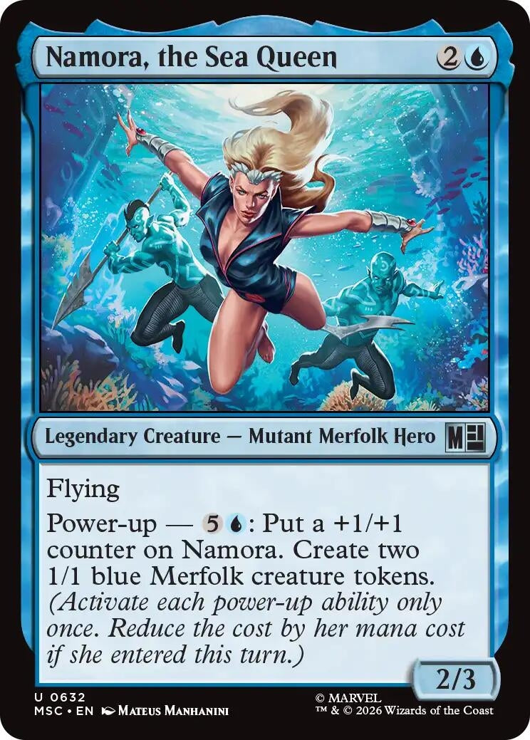 Image for Namora, the Sea Queen (632) (Commander: Marvel Super Heroes) (MSC) - Magic: The Gathering