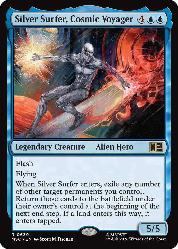 Image for Silver Surfer, Cosmic Voyager (639) (Commander: Marvel Super Heroes) (MSC) - Magic: The Gathering