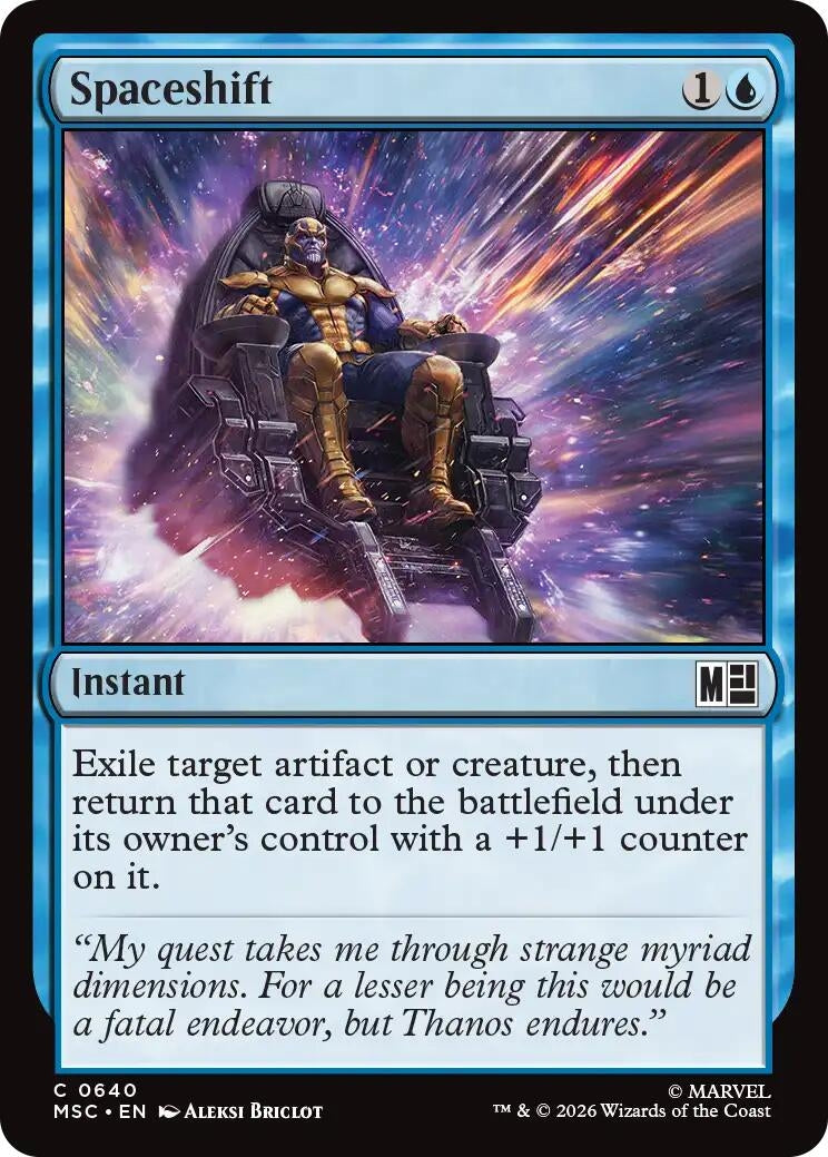 Image for Spaceshift (640) (Foil) (Commander: Marvel Super Heroes) (MSC) - Magic: The Gathering