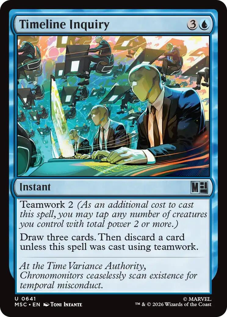 Image for Timeline Inquiry (641) (Commander: Marvel Super Heroes) (MSC) - Magic: The Gathering