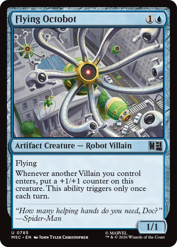 Image for Flying Octobot (785) (Commander: Marvel Super Heroes) (MSC) - Magic: The Gathering