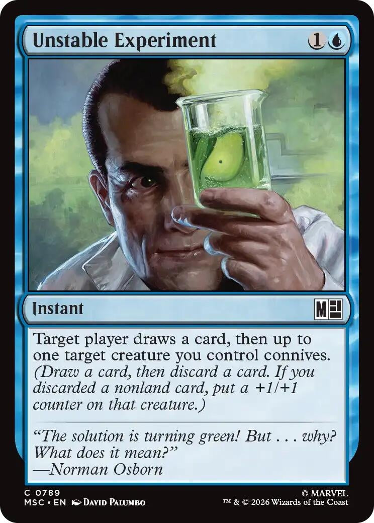 Image for Unstable Experiment (789) (Commander: Marvel Super Heroes) (MSC) - Magic: The Gathering