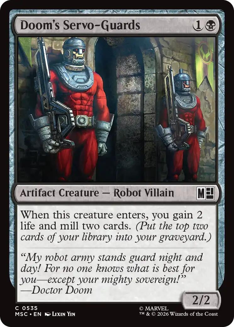 Image for Doom's Servo-Guards (535) (Foil) (Commander: Marvel Super Heroes) (MSC) - Magic: The Gathering