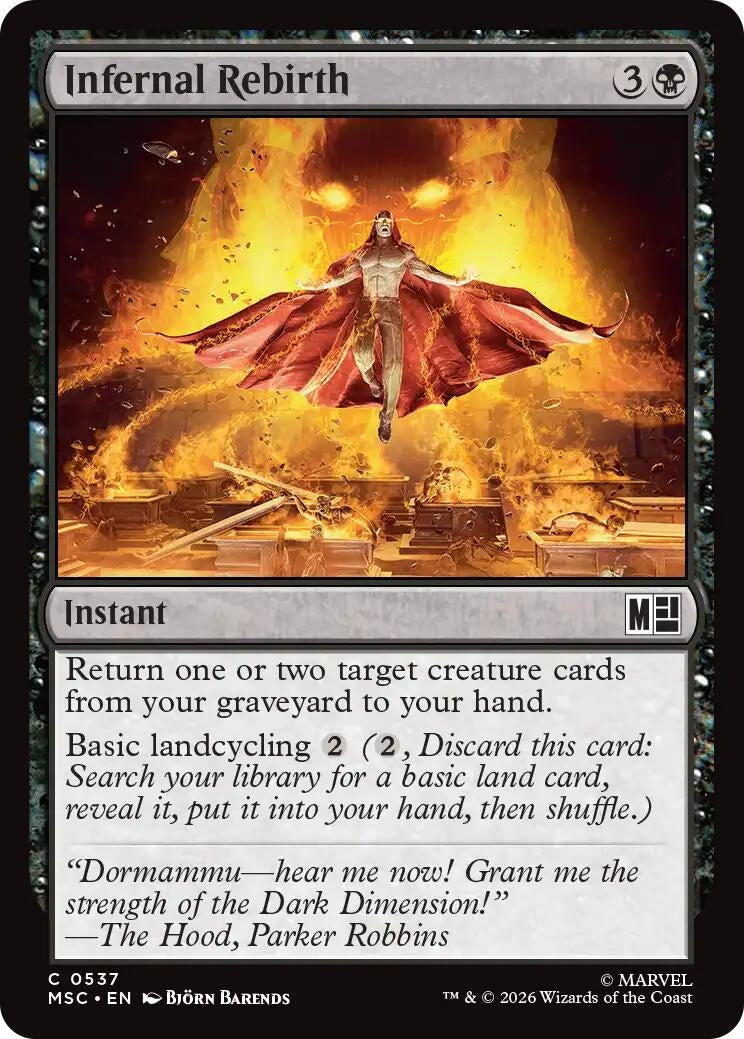 Image for Infernal Rebirth (537) (Commander: Marvel Super Heroes) (MSC) - Magic: The Gathering