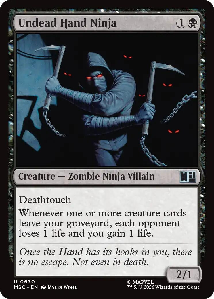 Image for Undead Hand Ninja (670) (Commander: Marvel Super Heroes) (MSC) - Magic: The Gathering