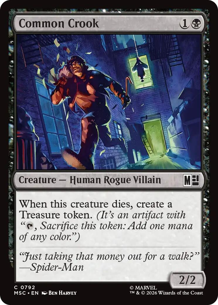 Image for Common Crook (792) (Commander: Marvel Super Heroes) (MSC) - Magic: The Gathering