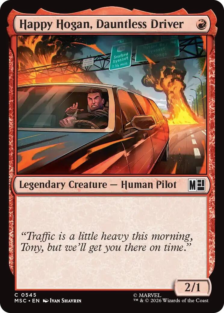 Image for Happy Hogan, Dauntless Driver (0545) (545) (Foil) (Commander: Marvel Super Heroes) (MSC) - Magic: The Gathering