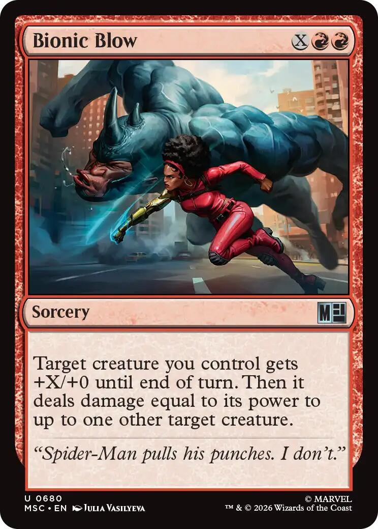 Image for Bionic Blow (680) (Commander: Marvel Super Heroes) (MSC) - Magic: The Gathering