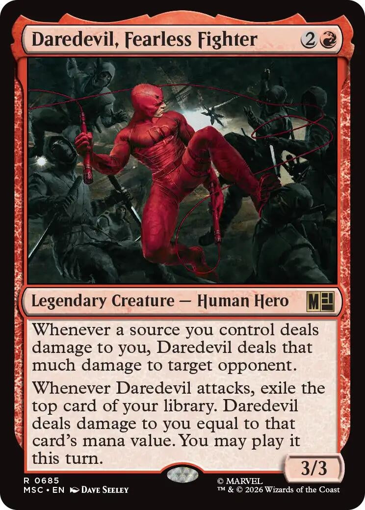 Image for Daredevil, Fearless Fighter (685) (Foil) (Commander: Marvel Super Heroes) (MSC) - Magic: The Gathering