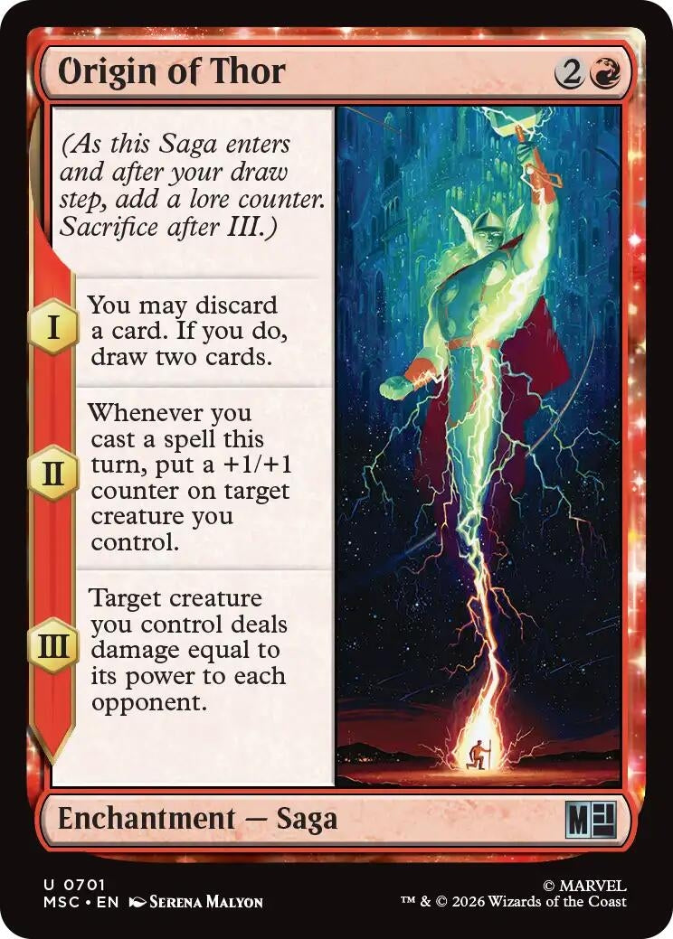 Image for Origin of Thor (701) (Commander: Marvel Super Heroes) (MSC) - Magic: The Gathering