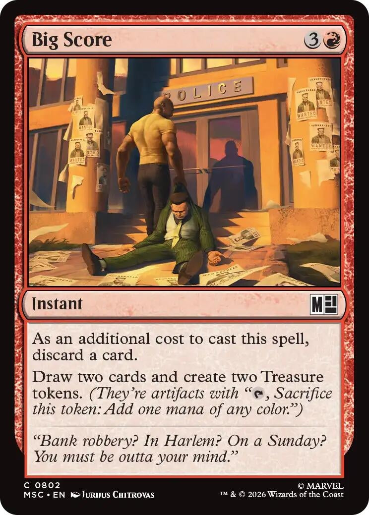Image for Big Score (802) (Commander: Marvel Super Heroes) (MSC) - Magic: The Gathering