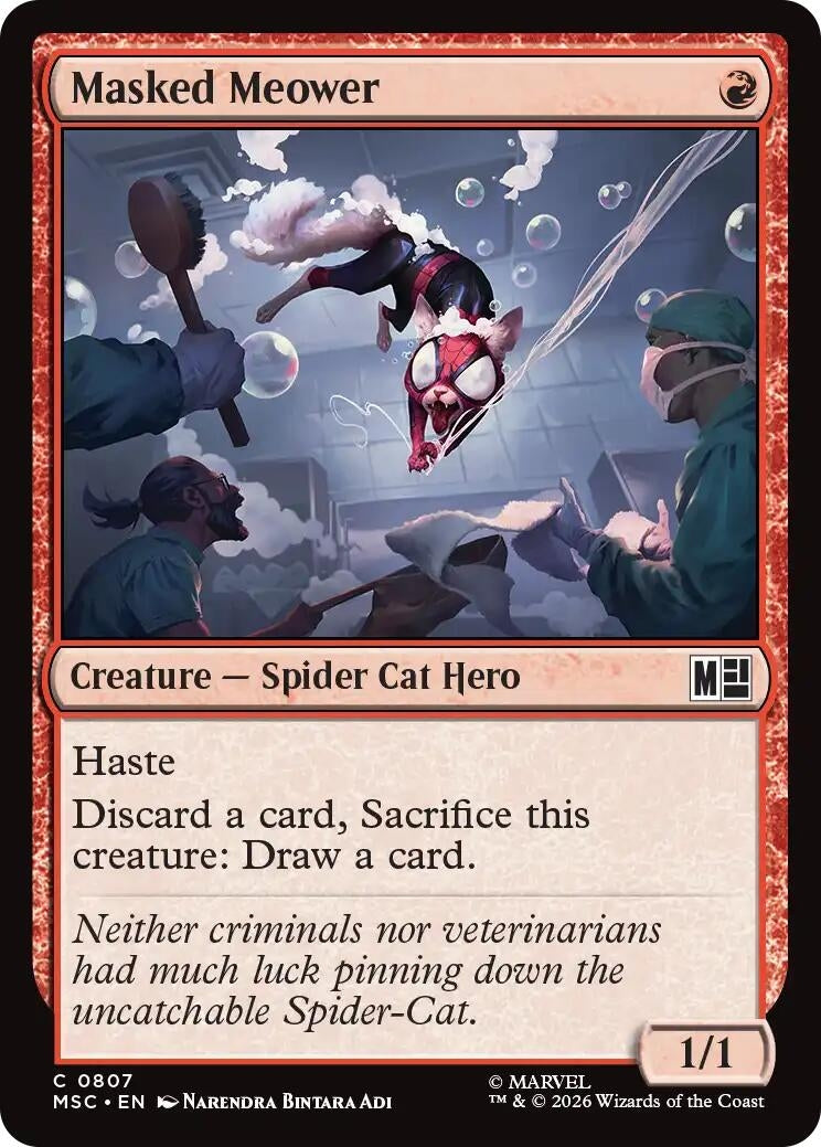 Image for Masked Meower (807) (Foil) (Commander: Marvel Super Heroes) (MSC) - Magic: The Gathering