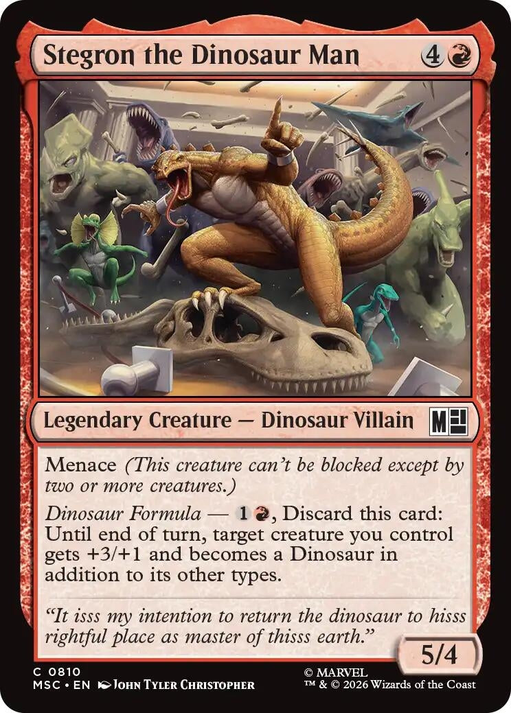 Image for Stegron the Dinosaur Man (810) (Commander: Marvel Super Heroes) (MSC) - Magic: The Gathering