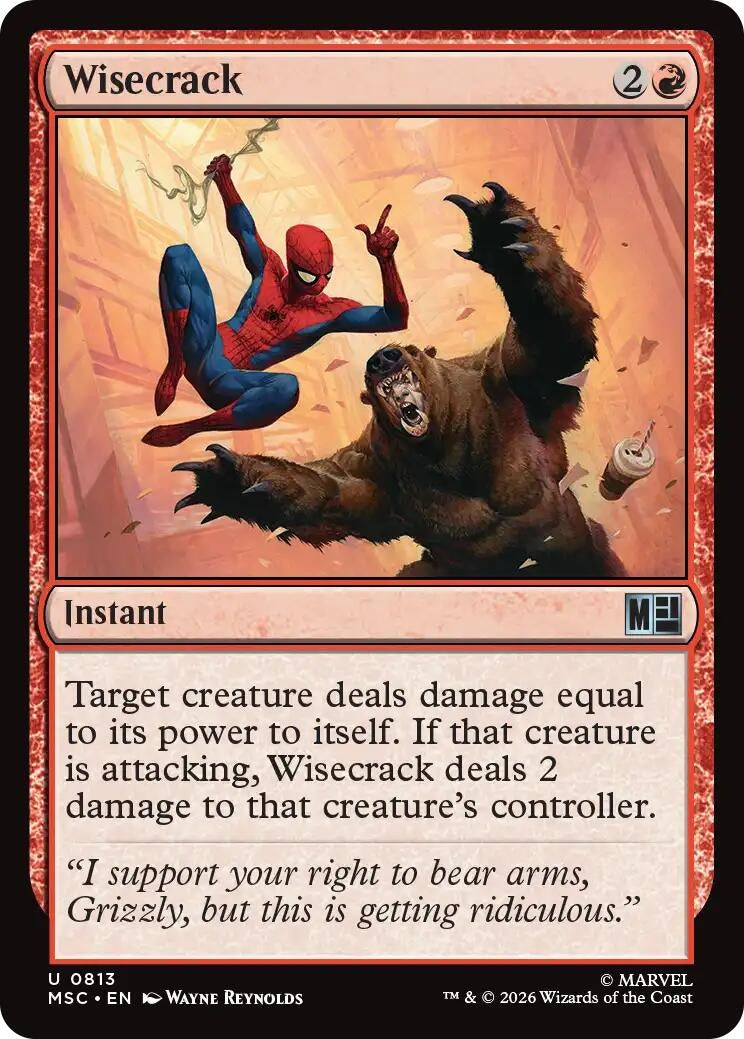 Image for Wisecrack (813) (Commander: Marvel Super Heroes) (MSC) - Magic: The Gathering