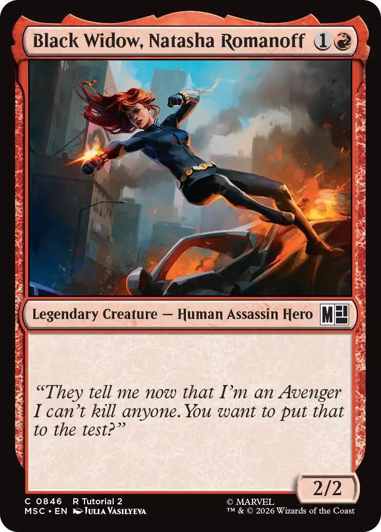 Image for Black Widow, Natasha Romanoff (0846) (846) (Commander: Marvel Super Heroes) (MSC) - Magic: The Gathering