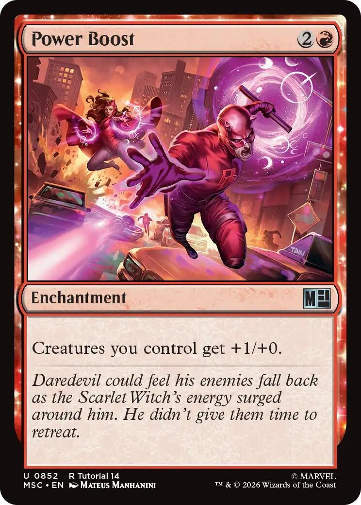 Image for Power Boost (0852) (852) (Commander: Marvel Super Heroes) (MSC) - Magic: The Gathering