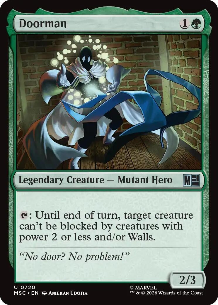 Image for Doorman (720) (Foil) (Commander: Marvel Super Heroes) (MSC) - Magic: The Gathering