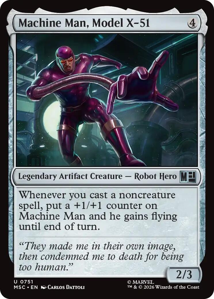 Image for Machine Man, Model X-51 (751) (Commander: Marvel Super Heroes) (MSC) - Magic: The Gathering