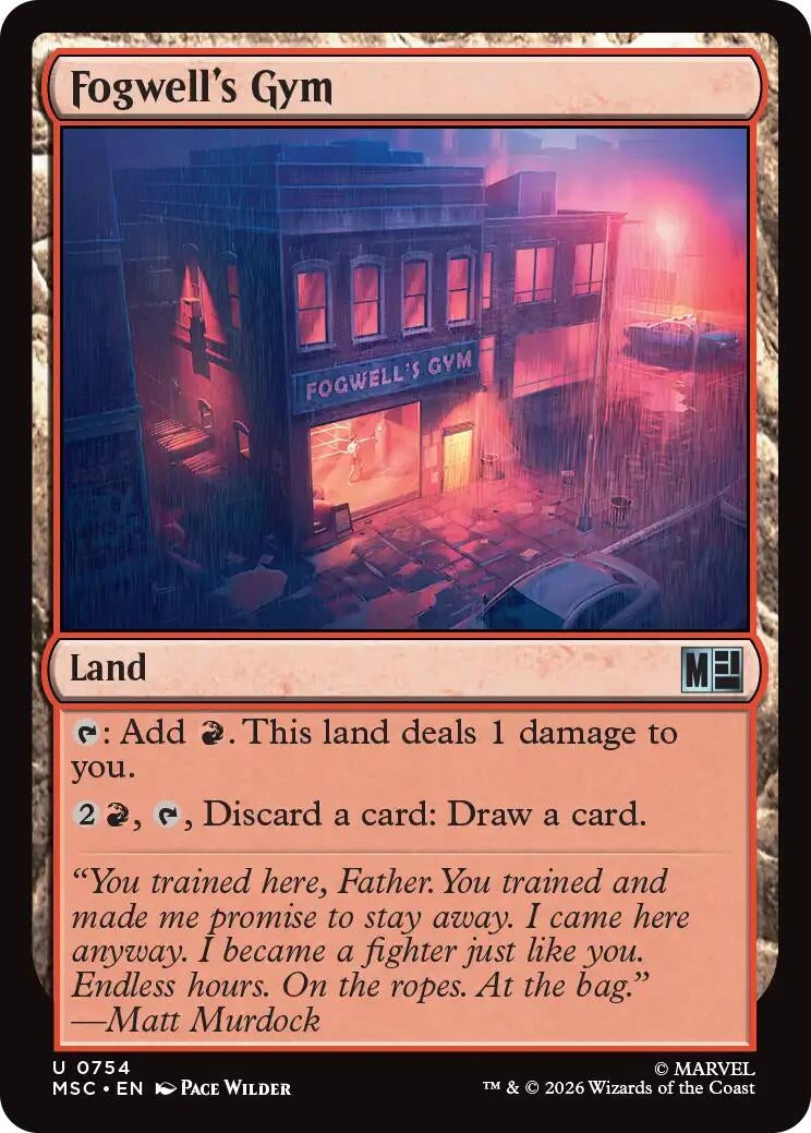 Image for Fogwell's Gym (754) (Commander: Marvel Super Heroes) (MSC) - Magic: The Gathering