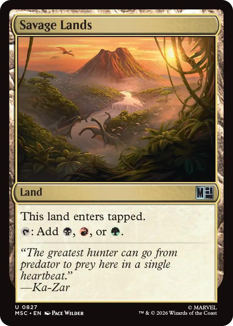 Image for Savage Lands (827) (Commander: Marvel Super Heroes) (MSC) - Magic: The Gathering